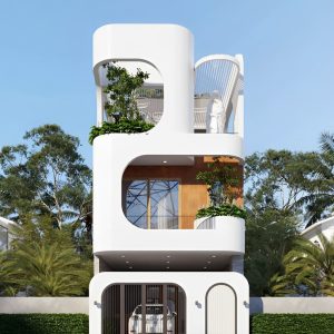 Thiết Kế Nhà 2 Tầng 80m2 (8x10m) Bề Thế Như Biệt Thự Phố Cao Cấp